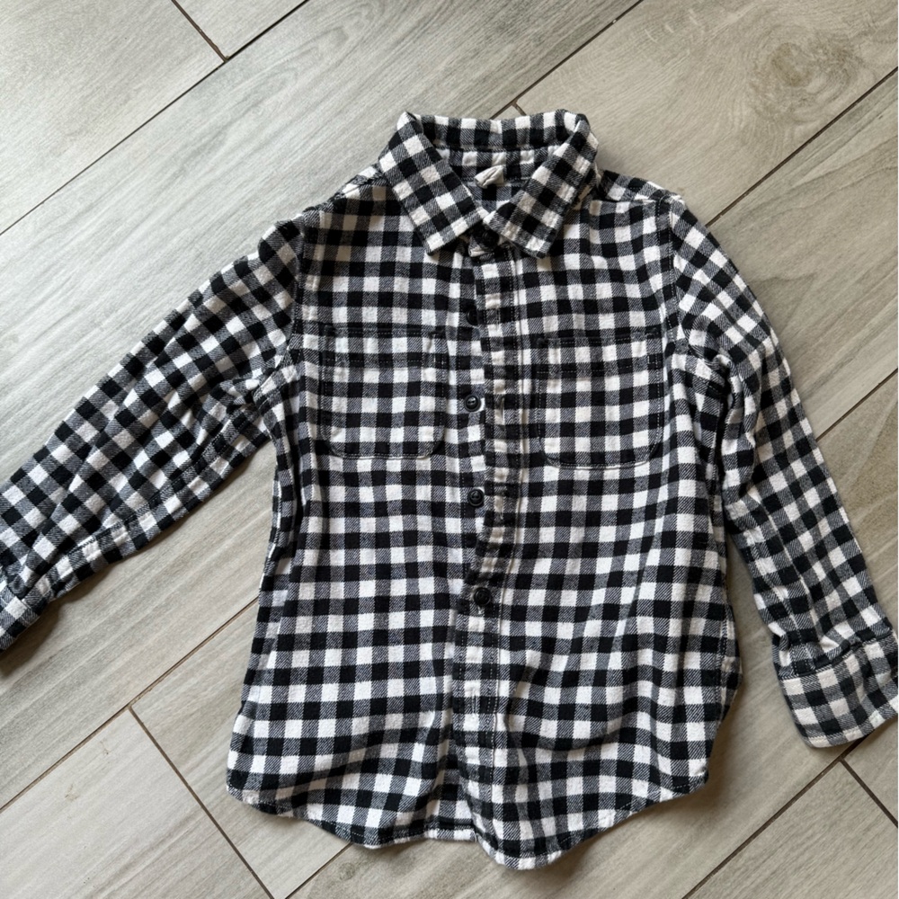 GAP Monochrome Plaid Shirt